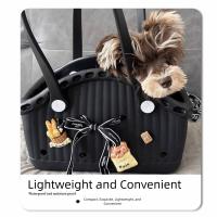 Bolsa de transporte para perros de EVA transpirable, bolsa de transporte para mascotas de viaje de mano de gran capacidad con diseño de cabeza con orificio, bolsa de mano portátil para gatos para mujer - details 6