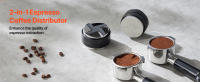 SucceBuy Distribuidor de Café 51 mm, Distribuidor de Espresso Ajustable 2 en 1 con Base en Forma de Abanico. Hecho de acero inoxidable 304, tiene un diseño fácil de desmontar. - details 0
