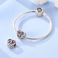 Abalorios de Plata 925 con Forma de Corazón de Pareja de Amor Infinito, Compatibles con Pulseras de Plata 925 Originales, Joyería para Mujer, Regalos - details 3