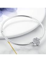 Pulsera de plata de ley 925 con forma de corazón y mariposa para mujer, brazalete de cadena de seguridad, compatible con abalorios originales, joyería - details 33