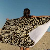 Keiths Haring Beach para niños, baño personalizado, piscina, vacaciones, toalla de picnic, regalo de fiesta - details 10