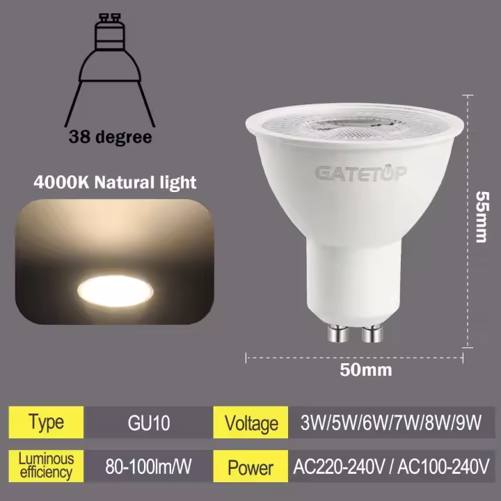 Bombillas LED de 5W a 9W 3pcs No Fliker Reemplazo de Bombilla Halógena para Iluminación del Hogar - 1