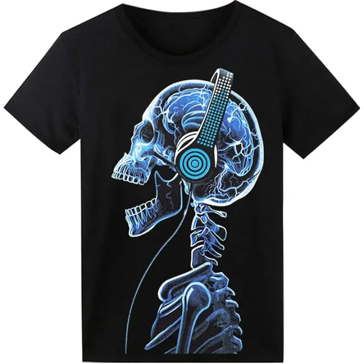 Camiseta LED con sonido activado, camisas brillantes, ilumina la ropa ecualizador para fiesta - 1