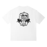 2025 Camisas casuales básicas de moda de verano, camisetas holgadas de algodón puro para hombres y nuevas camisas de manga corta para parejas con estampados de logotipos en la parte delantera - details 6