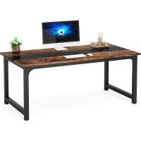 Escritorio de oficina grande, mesa de computadora, escritorio de estudio, escritorio para computadora portátil - details 0