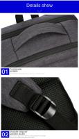 Mochila de Viaje USB 40L Expandible Resistente al Agua, Aprobada para Vuelos, Mochila Duradera para Hombres 17 Pulgadas - details 32
