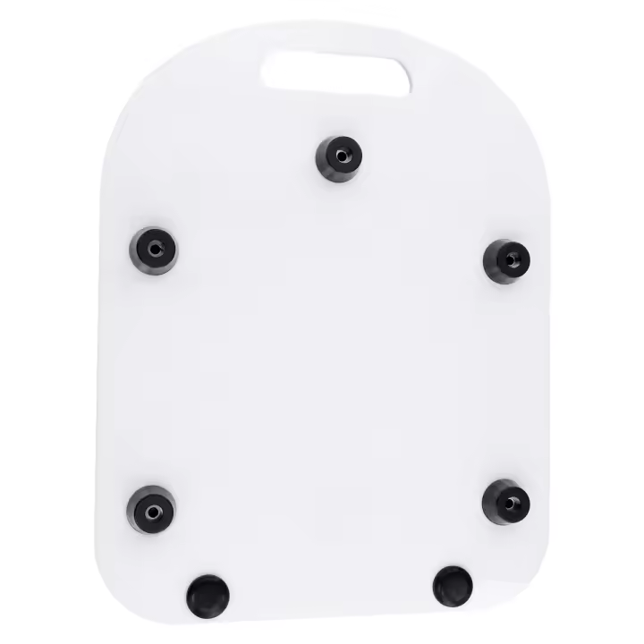 Placa deslizante para Thermomix TM6 TM5, tablero rodante acrílico móvil sin esfuerzo, color blanco, 1 piezas - 1