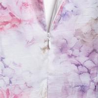 Elegante Vestido A-Línea Suelto con Manga Abullonada Cuello en V Material de Poliéster - details 11