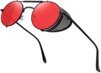 Gafas de Sol Steampunk Estilo Redondas Vintage Polarizadas Retro Gafas UV400 Protección Marco de Metal - details 9