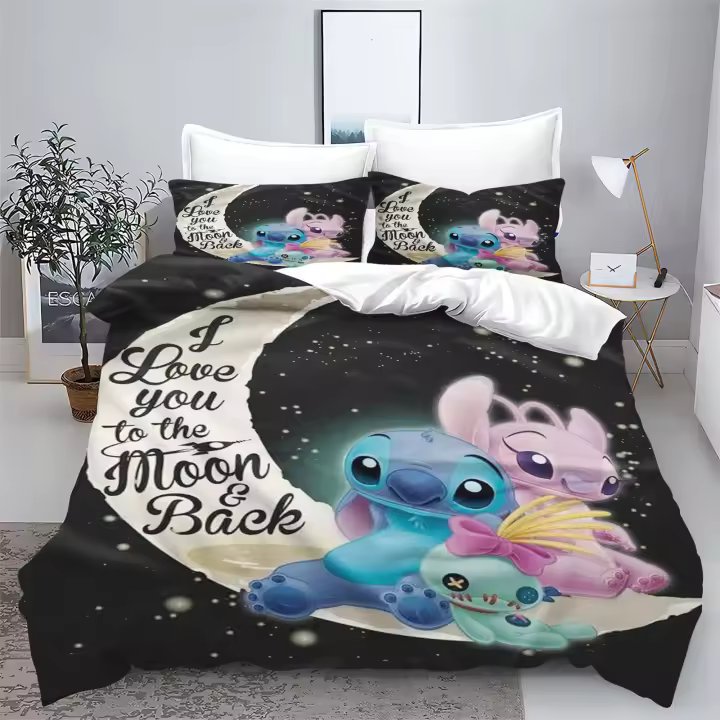Juego de Ropa de Cama de Dibujos Animados de Moda 100% Poliéster, 3 Piezas, Estampado Lindo, Para Niños - 1
