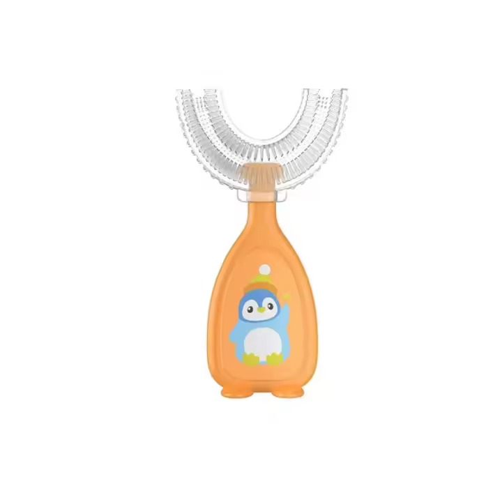 Cabeza de dientes en forma de U para niños, mordedores de silicona para Bebe, cuido - 1