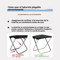 Silla plegable ligera multifunción familiares party camping al aire libre - details 4