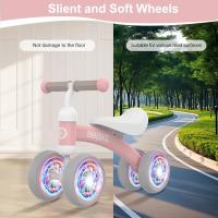 Bicicleta sin pedales para niños a partir de 1 año de equilibrio, juguetes para bebés de 1 año, bicicleta para bebés con 4 ruedas para bebés de 10 a 24 meses, primera bicicleta para niños y niñas como regalo - details 11