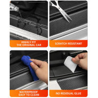 New 4Pcs Car Threshold Strip Door Plate Sill Scuff Cover Sticker for fit Mercedes Benz - details 5
