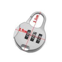 Protector de código de combinación para diario, candado de Metal para maleta de viaje, herramienta de seguridad para equipaje, candado con contraseña, de 3 dígitos Dial, 1 piezas - details 19