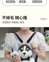 Bolsa de simulación de felpa Husky juguete lindo dos ha enviar novia muñeca animal - details 2