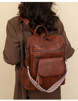 Mochila de cuero para mujer, diseño de moda, bolsos de hombro para mujer, mochila de viaje - details 3