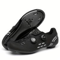 Zapatillas de ciclismo profesionales para hombres compatibles con calas SPD, zapatos deportivos transpirables para montar - details 2