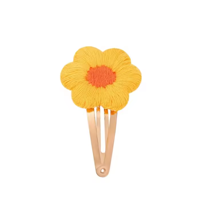 Horquillas con flores bordadas para el pelo, accesorios para el cabello para niñas, pasadores Vintage, 10 unidades por lote - 1