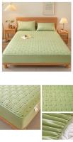 Funda de cama de estilo Simple, colcha acolchada, cubierta de colchón agradable para la piel, ropa de cama elástica para el hogar (sin funda de almohada), 1 unidad - details 11