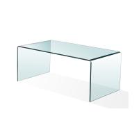 Mesa de Centro Rectangular de Cristal 100x48 cm Sencilla y Elegante Adecuada Para Diferentes Decoraciones de Interiores - details 0