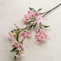 Flores artificiales elegantes de Begonia, simulación de tacto Real realista, flores de Malus, flores falsas hechas a mano, decoración de jardín al aire libre - details 3