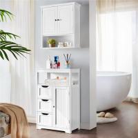 Armario de Baño de Madera Diseño de Cajón y Estante Ajustable Ideal para Cocina y Sala de Estar - details 7