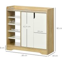Moderno Zapatero Estrecho con 2 Puertas Almacenamiento de 13 Pares de Zapatos para Entrada Pasillo - details 2