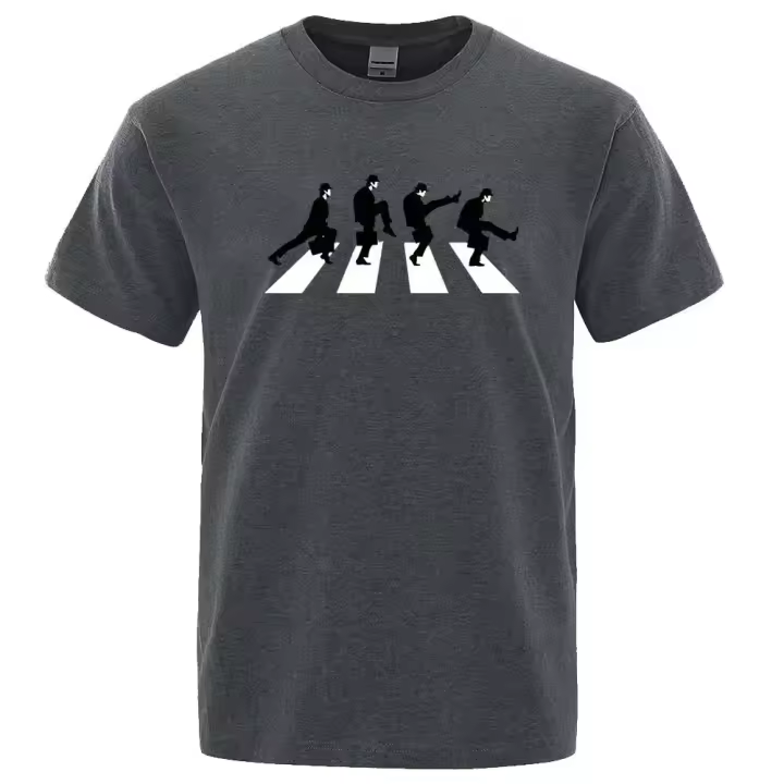 Camiseta de hombre con estampado Monty Python, camisa de manga corta, casual, marca, verano, 2023 - 1