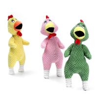 Juguete de peluche masticable con forma de gallo para mascotas, resistente a las mordeduras, creativo, juguete con sonido para apretar, divertido, alivia el aburrimiento, juguete para masticar para perros - details 2