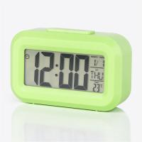 Reloj despertador Digital LED, pantalla de alarma Digital electrónica, relojes de mesa de escritorio para el hogar, oficina, retroiluminación, reloj calendario con repetición - details 11
