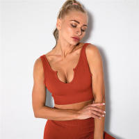 Sujetador deportivo sin costuras para mujer, yoga, correr - details 4