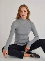 Women autumn winter solid knitted pullovers basic slim sweater undershirt - details 6