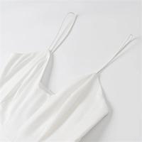 PB & ZA 2025 temperamento todo-fósforo vestido con tirantes Falda corta pequeña falda blanca novedad de verano llegadas ropa de mujer - details 11