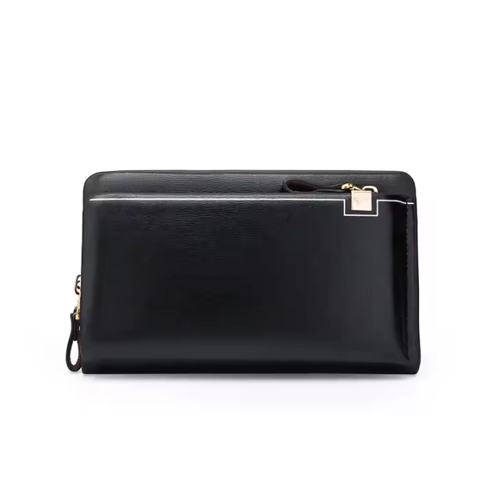 Bolso largo del embrague de los bolsos del bolso del bolso de la tarjeta de la cartera de la PU del negocio de los hombres ocasionales para el hombre - 1