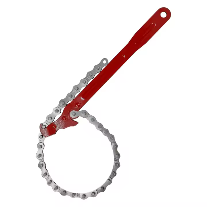 Llave de cadena de acero al carbono, 12 pulgadas, tubo de cadena, servicio pesado, drenaje Universal - 1