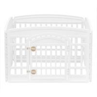 Iris Ohyama Corralito con 4 Paneles, H60cm, Blanco, Puerta con Cerradura, Jaula para Gatos, Vallas, para Interior, Exterior, Conejo, Recinto, Perro - details 7
