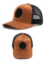 Gorra de Camionero de Cuero Circular Gorra de Béisbol de Malla para Hombres en Verano - details 5