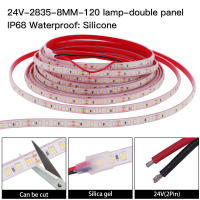 Tira de luces LED de alta seguridad, cinta impermeable IP68 de 2835 Leds/M, 24V, 120 luces, para exteriores, jardín, 20 m/rollo - details 4