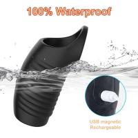 Leten 2 en 1 funda vibratoria anillo de Control de aplicación extensor de eyaculación retardante masculino vibrador juguetes sexuales para adultos - details 10