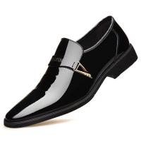 Zapatos de charol para hombres de gran tamaño, vestido de negocios para hombres, zapatos de cuero británicos - details 0