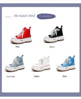 Zapatillas Deportivas de Moda y Versátiles Transpirables, Cómodas y Informales con Punta Redonda Elevada, Suela Gruesa de Lona - details 2