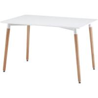 Sillas de comedor nórdicas con respaldo ergonómico, material PU y patas de 2,8 cm de ancho |   Sillas de Cocina con Madera de Haya Maciza (2 Sillas Grises) - details 8