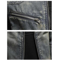 Chaquetas vaqueras de algodón para hombre, cortavientos Retro, ropa de moda, Otoño e Invierno - details 8