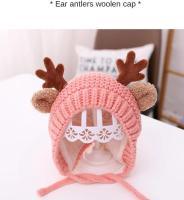 Gorro de Bebé de Ciervo Elk con Cuernos Cálido Gorro de Peluche para Invierno Otoño - details 0