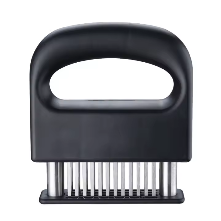 Tenderizador de Carne de Acero Inoxidable Ultra Afilado Con 48 Agujas, Ideal para Tenderizar Pollo - 1