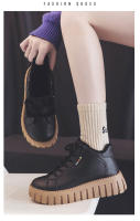 Pequeño zapato blanco chica estudiante único nuevo ins versión coreana alto top plataforma casual zapatos de mujer zapatos de au - details 9