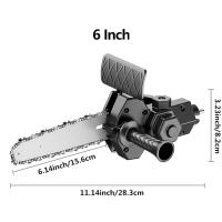 Kit de Accesorios de Corte para Taladro Eléctrico 4/6 Pulgadas Modificado para Adaptador de Cadena Eléctrica Herramienta de Conversión de Cabeza para Trabajos en Madera - details 2