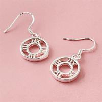 Pendientes ondulados chapados en plata, joyería de moda femenina, estilo minimalista, regalo de Navidad. - details 10