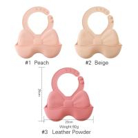 Baberos impermeables de silicona para bebé, delantal con lazo bonito, ajustable, suave, alimentación - details 0
